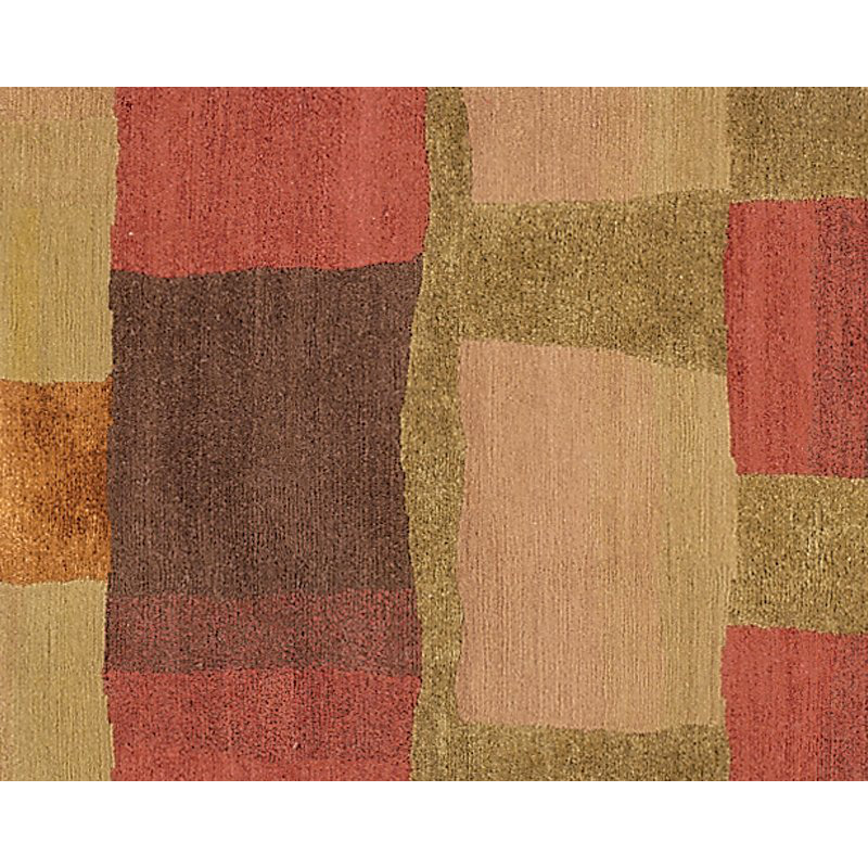 Eva H Hand Knotted Geometric Area Rug, Rectangle 9' x 12'