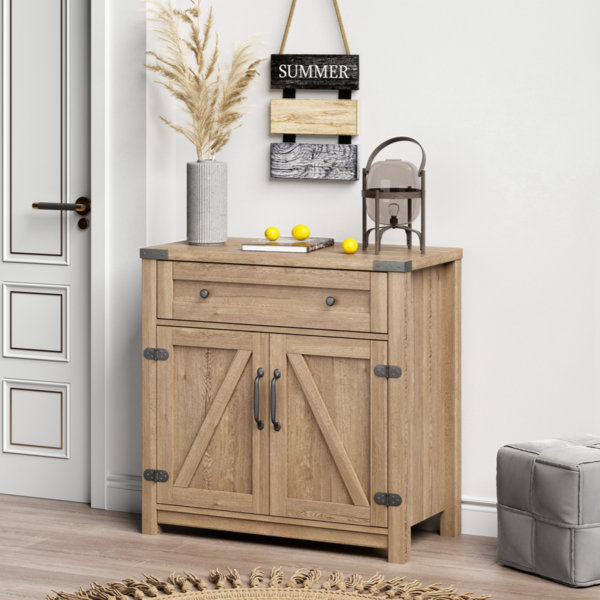 Gracie Oaks Cailee Particle Board Accent Cabinet | Wayfair