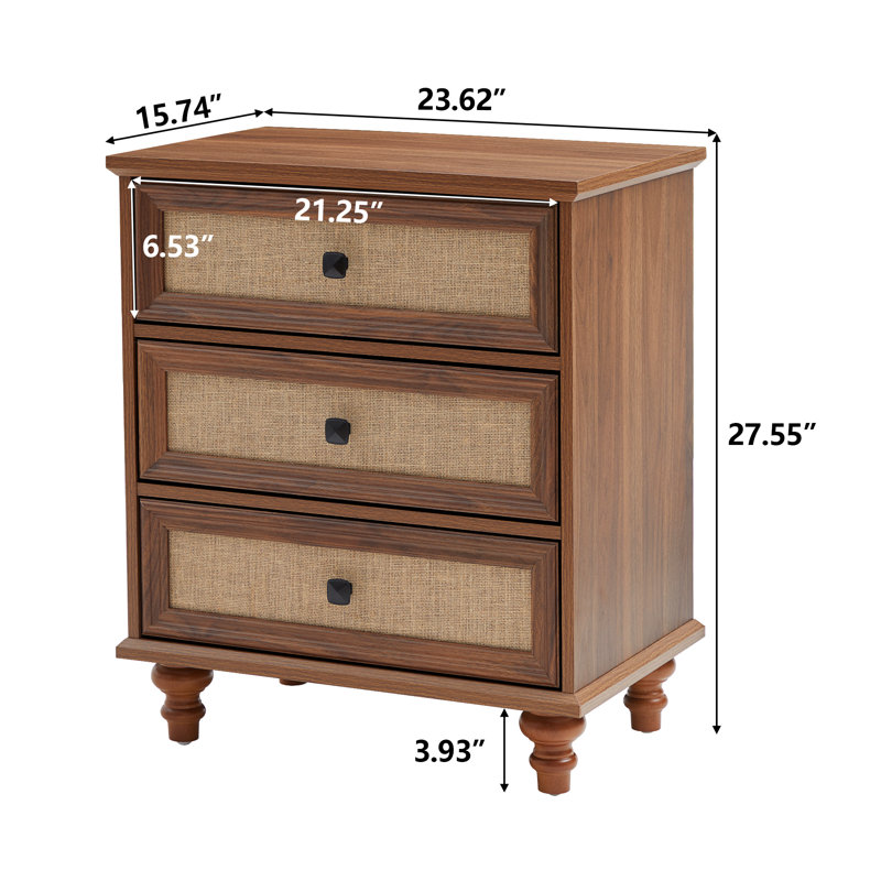6 - Drawer Accent Chest, Walnut