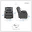 Fauteuil inclinable électrique en faux cuir 30,5 po Neroli-563720536