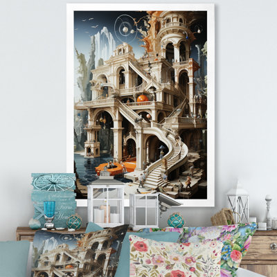 " Diagrammatic Drawing Of A Castle "
