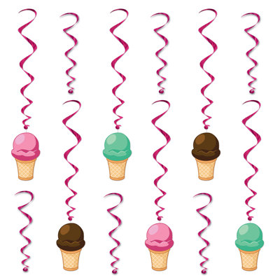 Tourbillons de crème glacée