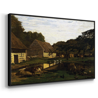 Farmyard In Normandy, 1863, reproduction d'art sur toile