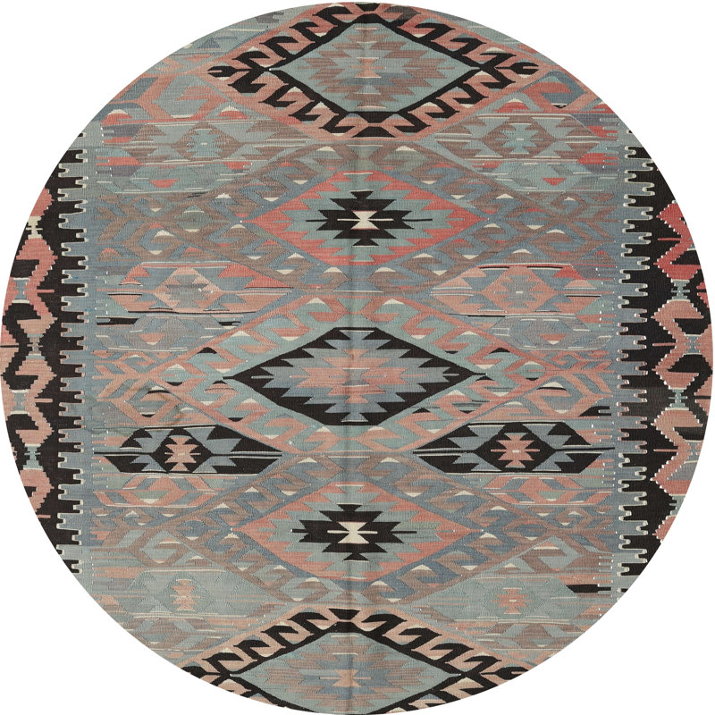 Southwestern Indoor Rug, Round 6'