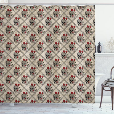 Shower Curtain with Hooks Included