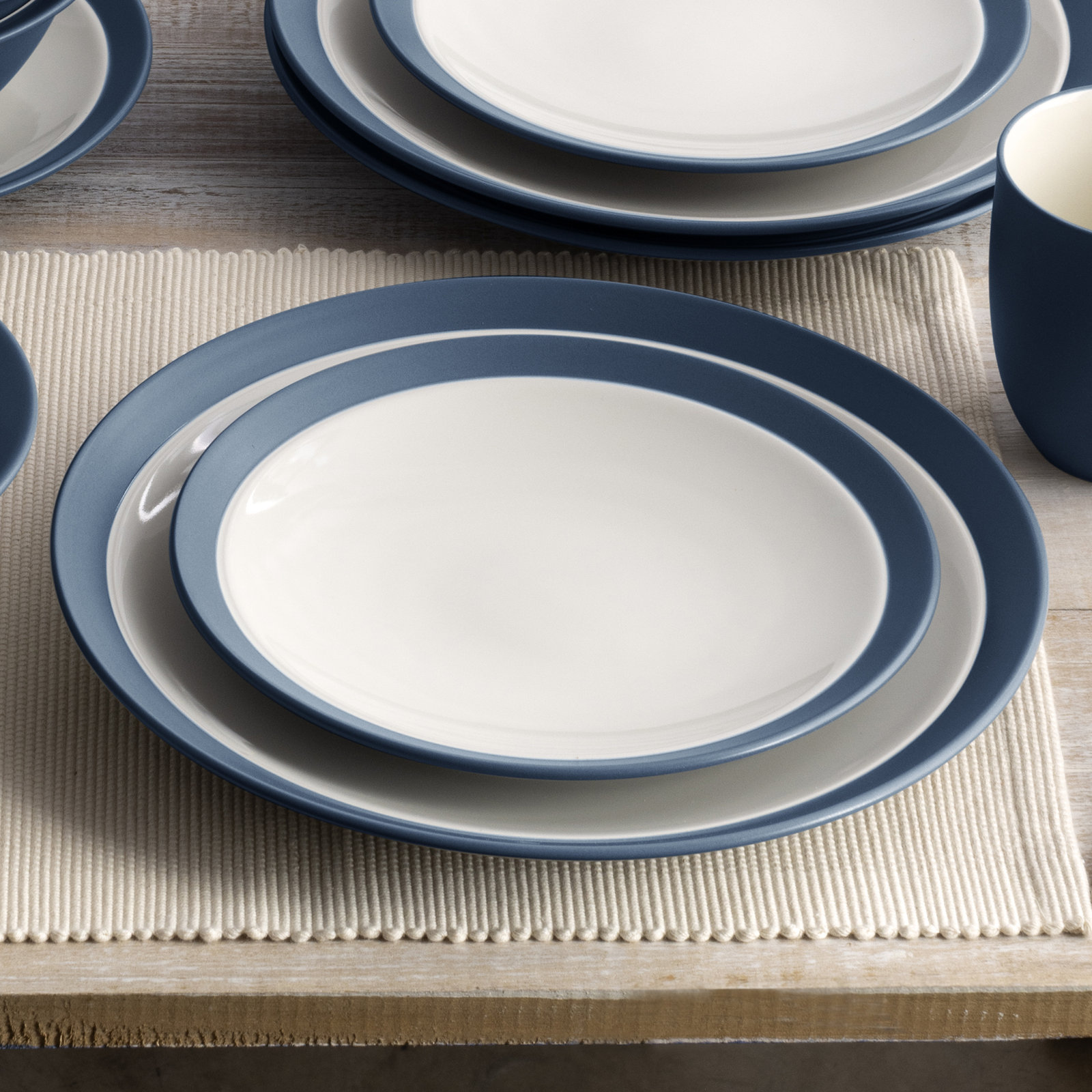 Noritake Colorwave Curve Salad Plates, 8-1/2", Blue