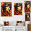 Orange et noire mode femme Diva - Art mural Pop Art-276986539-494379849