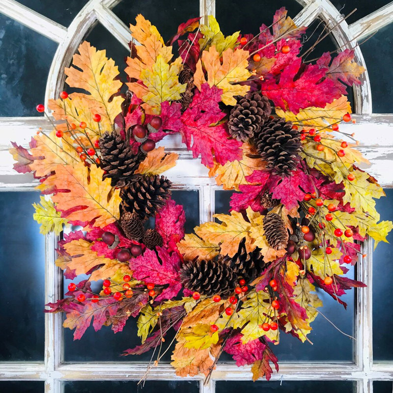 Faux Polyester 24'' Wreath