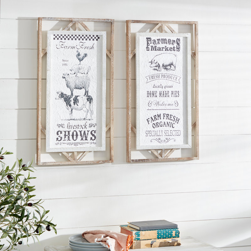 Farmhouse Wall Decor on Metal