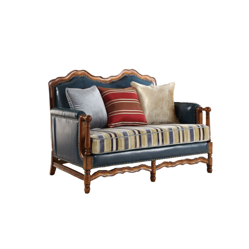 FURNITURE LEISURE, INC. American Light Luxury Solid Wood Sofa 56.69