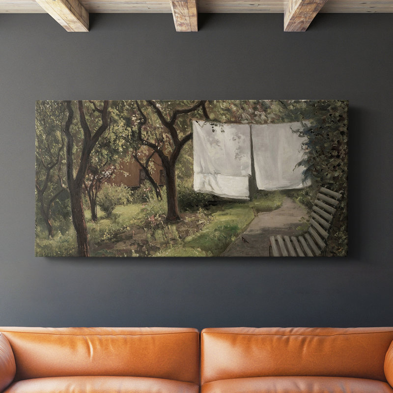 Série paysage - CDXCIV - Toile tendue avec châssis - Prêt à accrocher, H 16 po x l 32 po