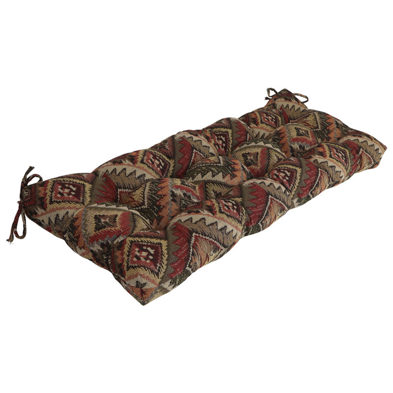 Tufted Tapestry Bench Cushion
