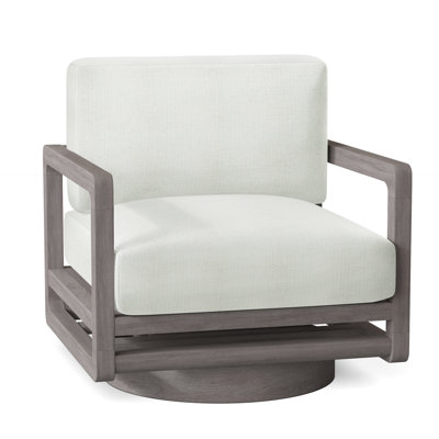 Tanah Teak Swivel Patio Chair with Cushions