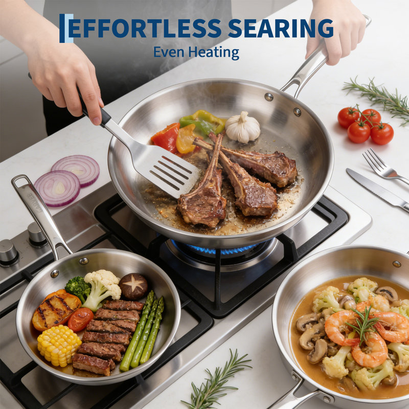 10 - Piece Stainless Steel Cookware Set