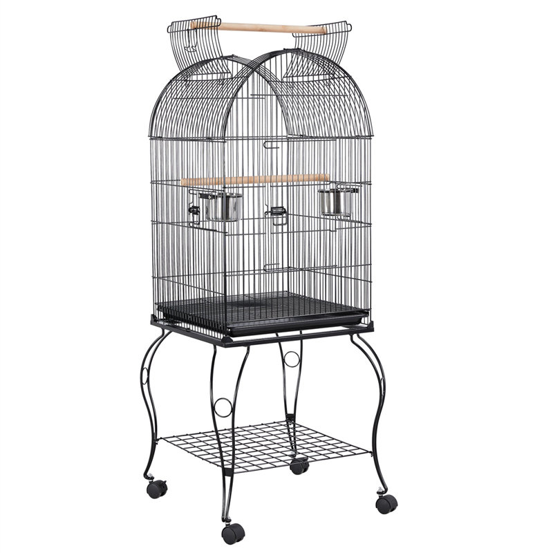 150cm Iron Play Top Floor Bird Cage with Wheels