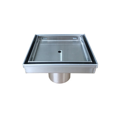 Drain de douche à grille linéaire de 4 po de largeur