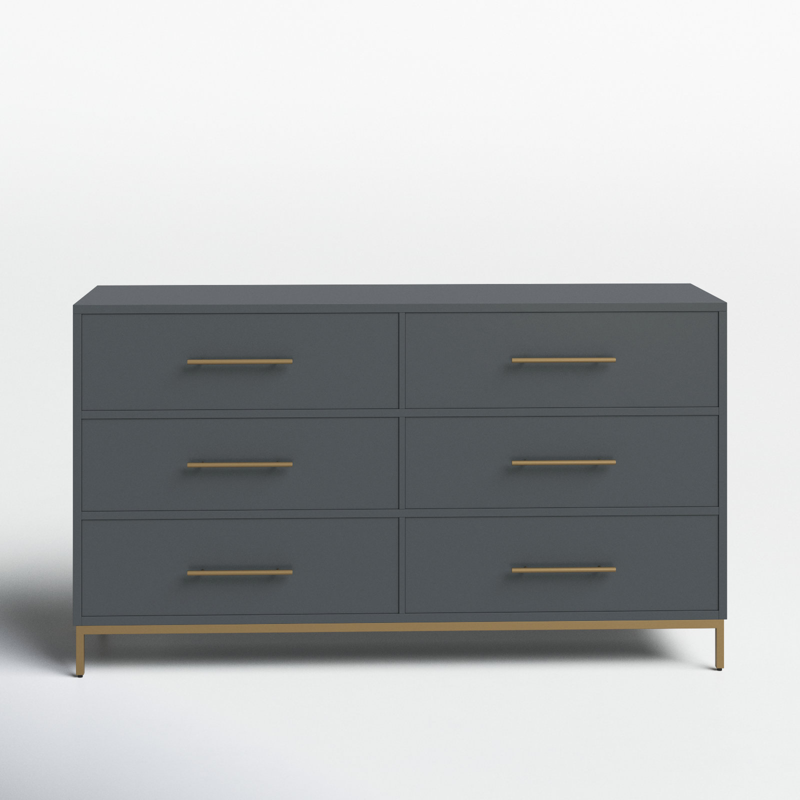 Marino 6 - Drawer Dresser, Slate Gray