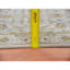 Tapis de couloir blanc en laine et en soie noué à la main 2 pi 7 po x 20 pi 7 po Rajasthan XL 05CEB4ED41834F47AB2A816032A20F5D