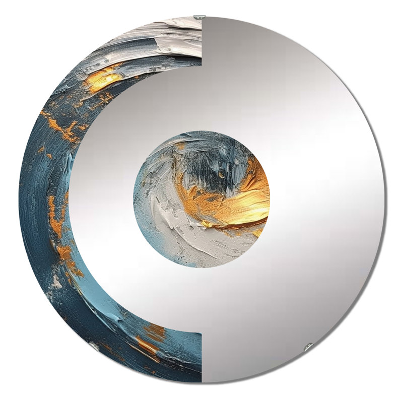 Lafran - Half Circle Wall Mirror, 23.6" x 23.6"