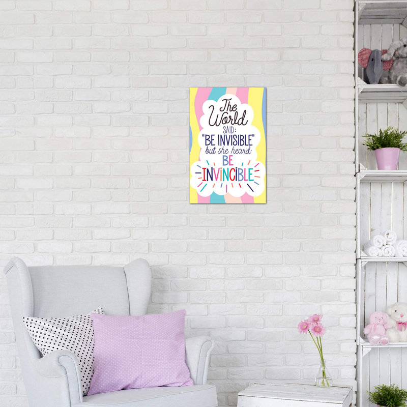 «Everyday Women Power» par Ilis Aviles - reproduction d'art textuel, Toile tendue, Pas de tapis, H 60 po x l 40po x P 1,5 po