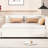 Beige Linen Daybed With Trundle, No Box Spring, Strong And Stable Construction, Space Saving Bedroom Furniture Spring Linen, Functional Beautiful-598686478