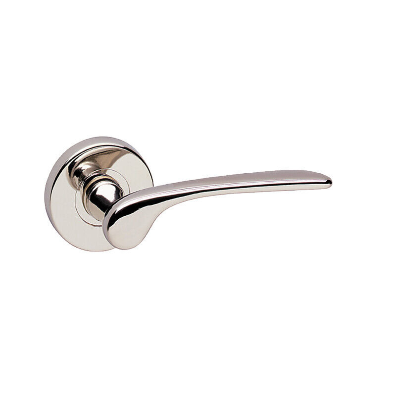 Single Dummy Door Handle, Polished Nickel Rose