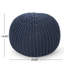 Pouf rond en coton Bordeaux, repose-pieds polyvalent et coussin de sol pour plus de confort et de style-223680241