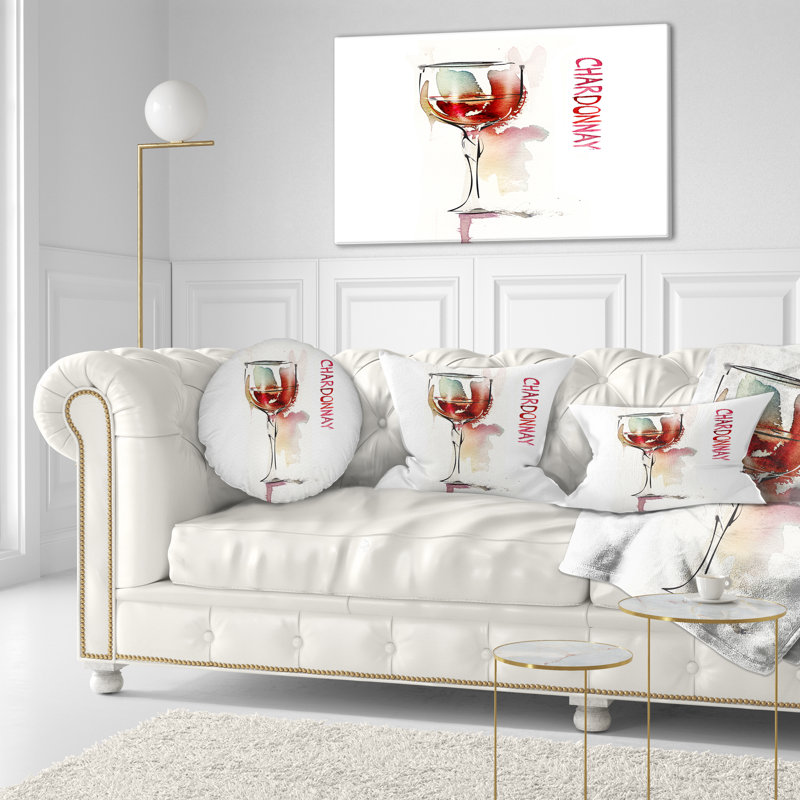 Coussin décoratif rouge sur fond blanc, Rectangulaire, 12 po x 20 po