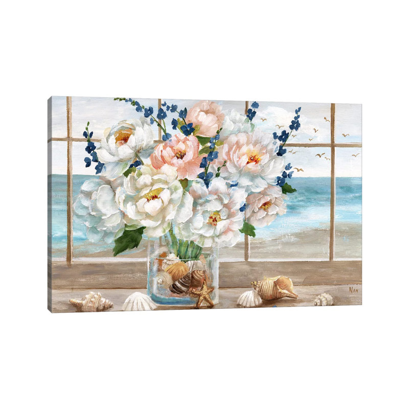 «Coastal Window» par Nan - reproduction, Toile tendue, H 8 po x l 12 po x P 0,75 po
