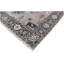 Tapis traditionnel en laine grise à motif floral fait main | Tapis de style transitionnel pour salon et chambre