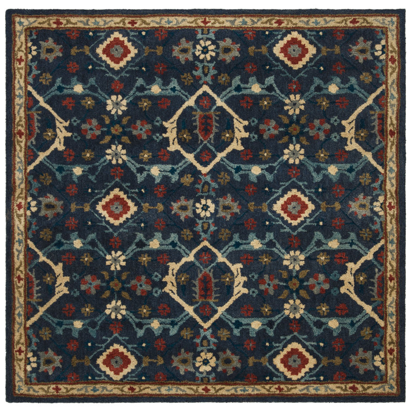 Wahcheechee Hand Tufted Wool Oriental Rug, Square 6'