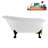 58" Streamlin Clawfoot Tub,Tray,Drain, Clawfeet-101628926-102219868