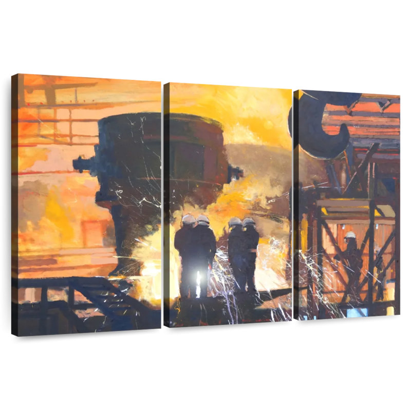 Steelworks, 20" H x 33" W