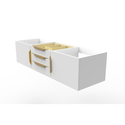Alpine 60" Wall-Mounted Vanity Base