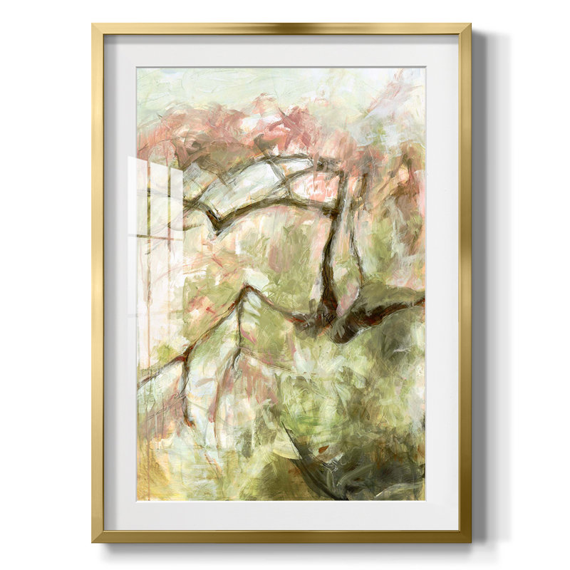 Toile tendue «Tedious I» - galerie, H 25,5 po x l 17,5 po, Doré