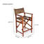 Upholstered Counter Stool with Metal Frame
