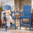 HDPE Tall Adirondack Chair Set with Removable Double Trays (Set of 2)-565456612