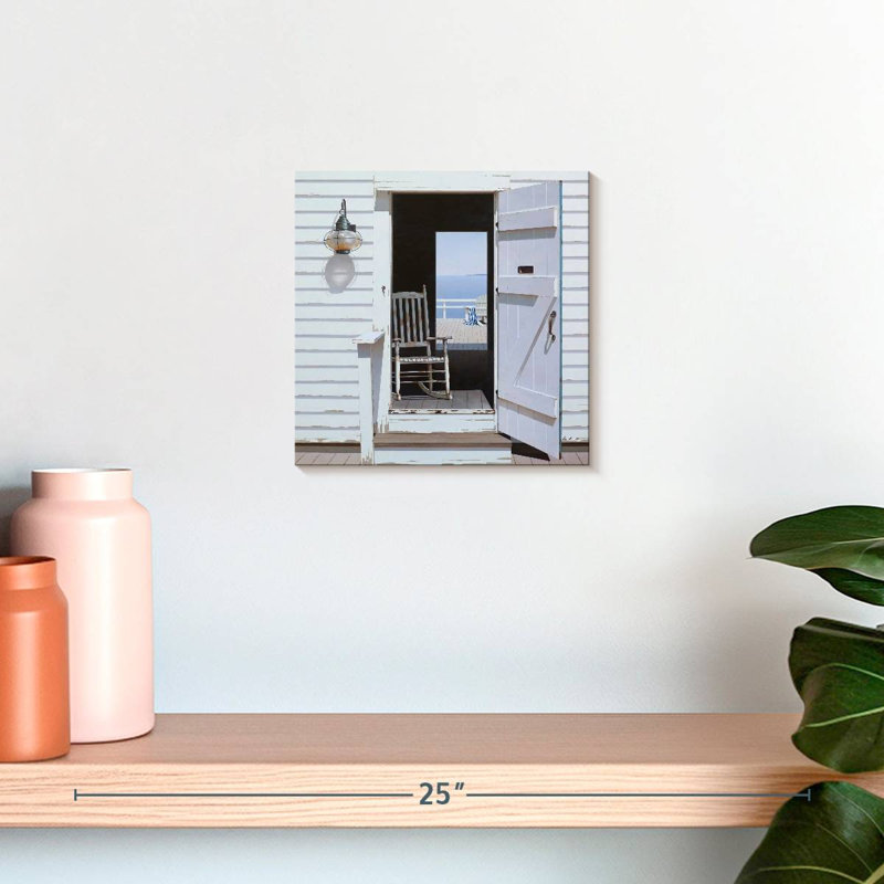 Façade de maison de plage Lilie White, H 10 po x l 10 po