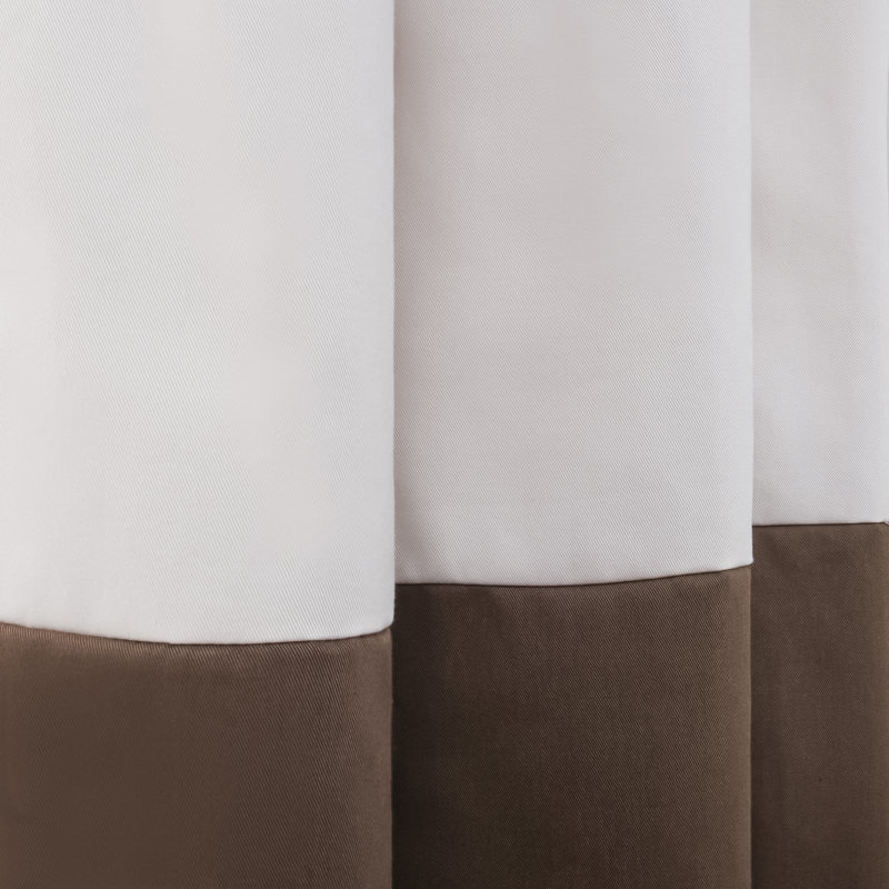 Khalon Cotton Blend Blackout Curtain Panel Pair, Beige/Brown