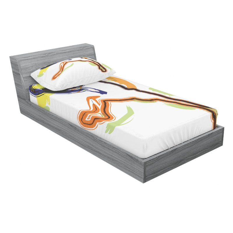 Microfiber Sheet Set, Twin XL Sheet Set with Fitted Sheet