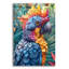 Art mural en verre épique «Parrot In Multicolor» par Momart, 12 po x 16 po-103930752