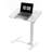 Height Adjustable C-shaped Laptop Desk, Mobile Standing Desk Portable Pneumatic Rolling Cart, 90°Bilateral Flipping Portable Sofa Side Table for Home-1215736917