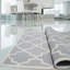 Tapis de zone gris clair touffeté à la main Siesta Arcade