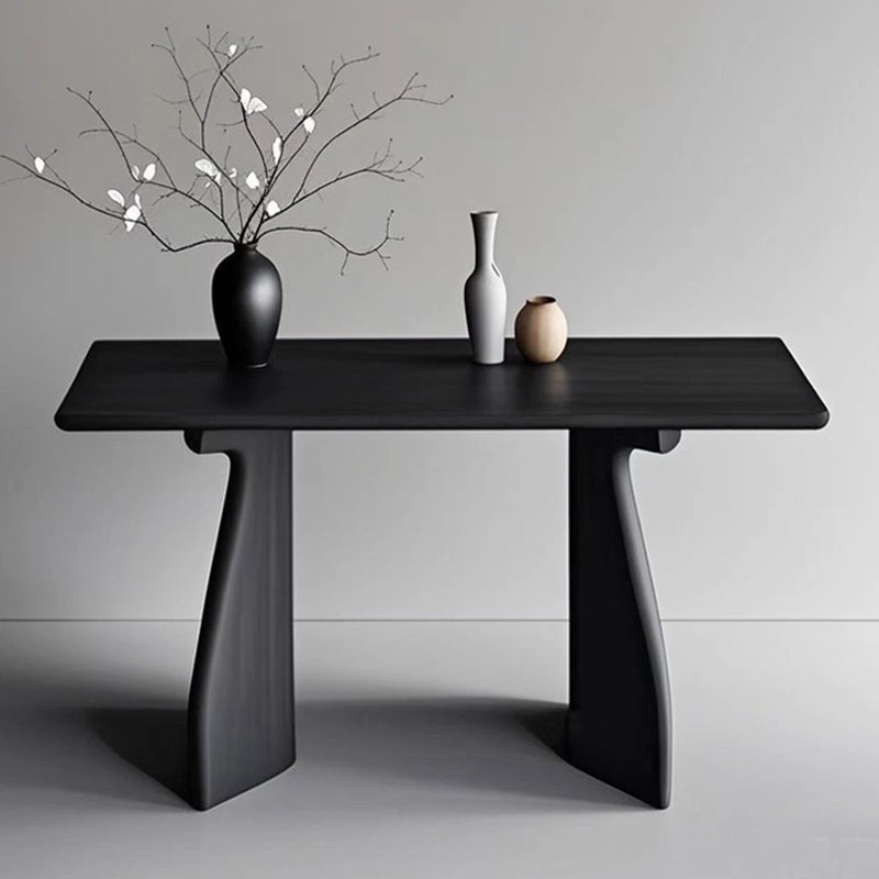 Console moderne et élégante, H 29,5 po x L 63 po x l 15,7 po, Noir