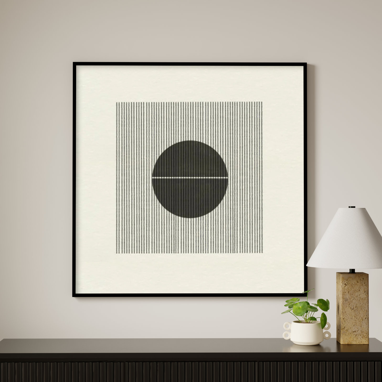 Paper Object No 5 by The Miuus Studio, 41" H x 41" W x 1" D, Black