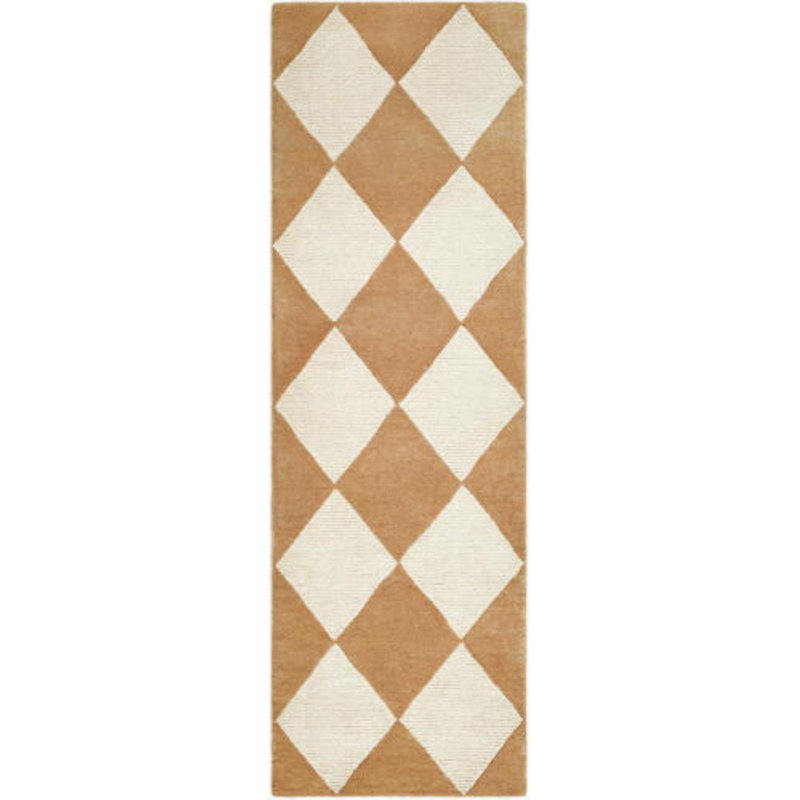 Tapis d'intérieur fait à la main Isaac, Tapis de couloir 2 pi 6 po x 8 pi