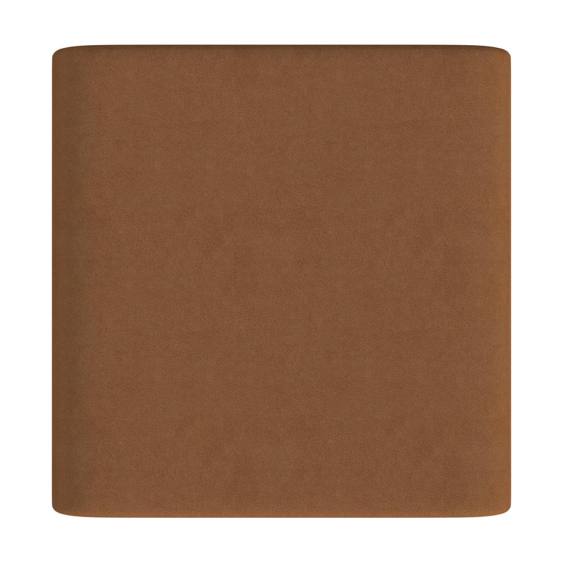 Rust Velvet Arch Ottoman with Cushioned Top
