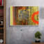 «Texture Illusion Gold Yellow Abstract Shapes», impression sur toile vibrante pour salon, chambre à coucher, décor S11-104074466-104074469