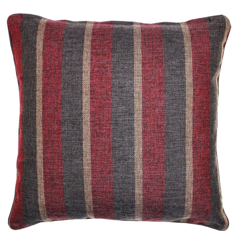 Colleyville Plaid Square Cushion, 60 x 60cm, Red/Black