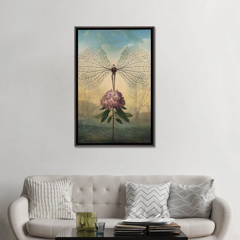 " Hang In There " by Catrin Welz-Stein, Distressed Black Framed, 48" H x 32" W x 1.5" D, No Mat